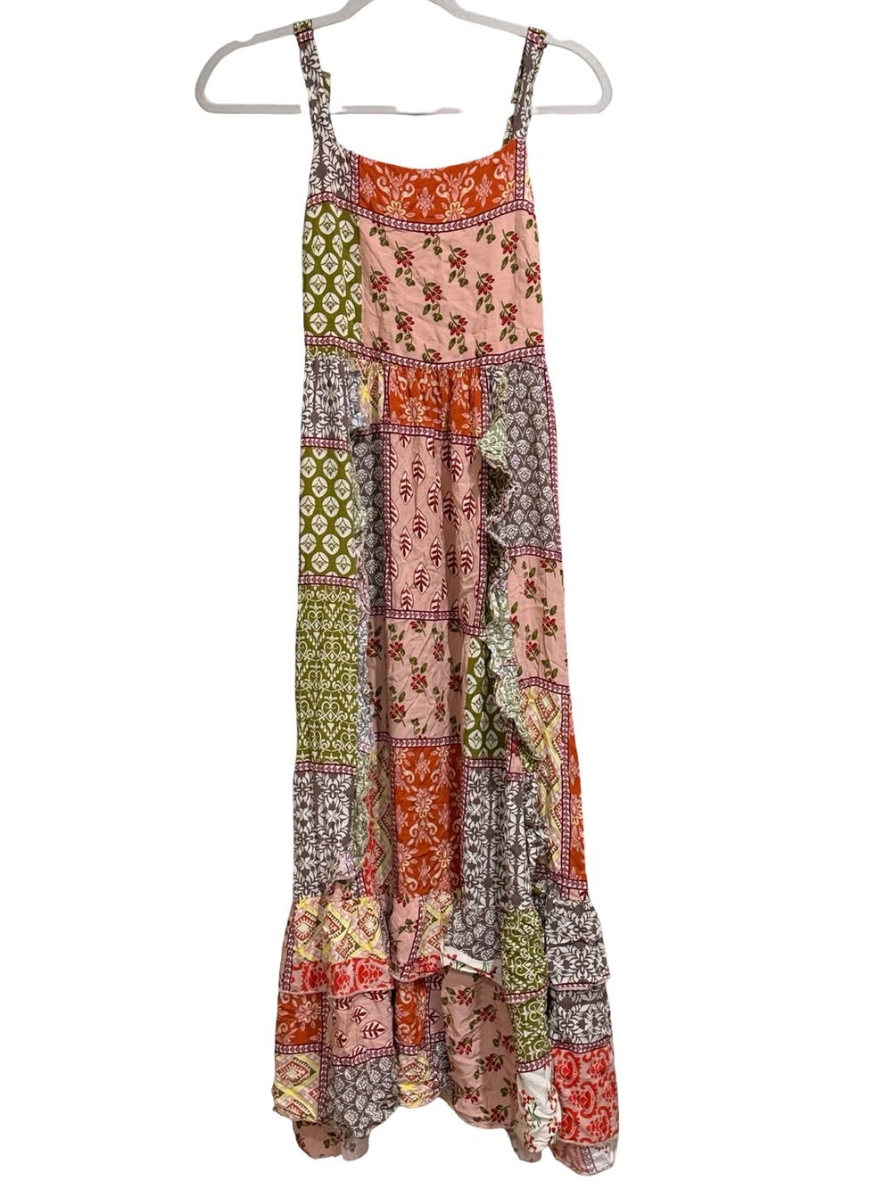β¨ Anthropologie Abel the Label Gypsiana Patchwork Maxi Dress Size Small - Picture 2 of 12